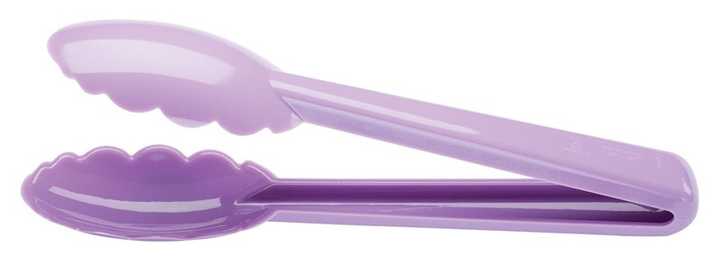 Mercer Culinary Hell's Tools Hi-Heat Utility Tongs  9.5 Inch  Purple - Image 1